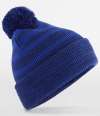 BB476 B476 Beechfield Team Stripe Beanie Royal Blue colour image